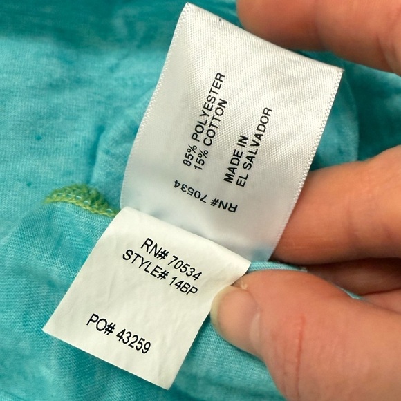 Orvis Trout Bum Shirt Womens Size XL Heathered Turquoise 1/4 Zip Stretch Outdoor - Picture 10 of 11